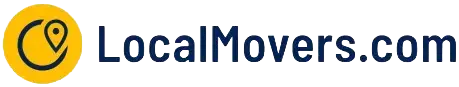 LocalMovers.com brand logo with a yellow circular icon and blue wordmark